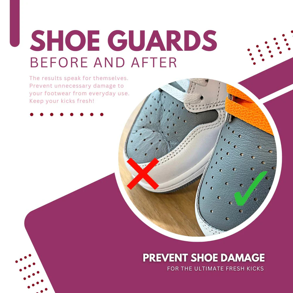 Fresh Kicks Crease Stoppers for Sneakers - L/XL Size - Prevent Shoe Creases & Keep Shoes Looking New - Perfect for Sneakerheads, Collectors & Everyday Wear
