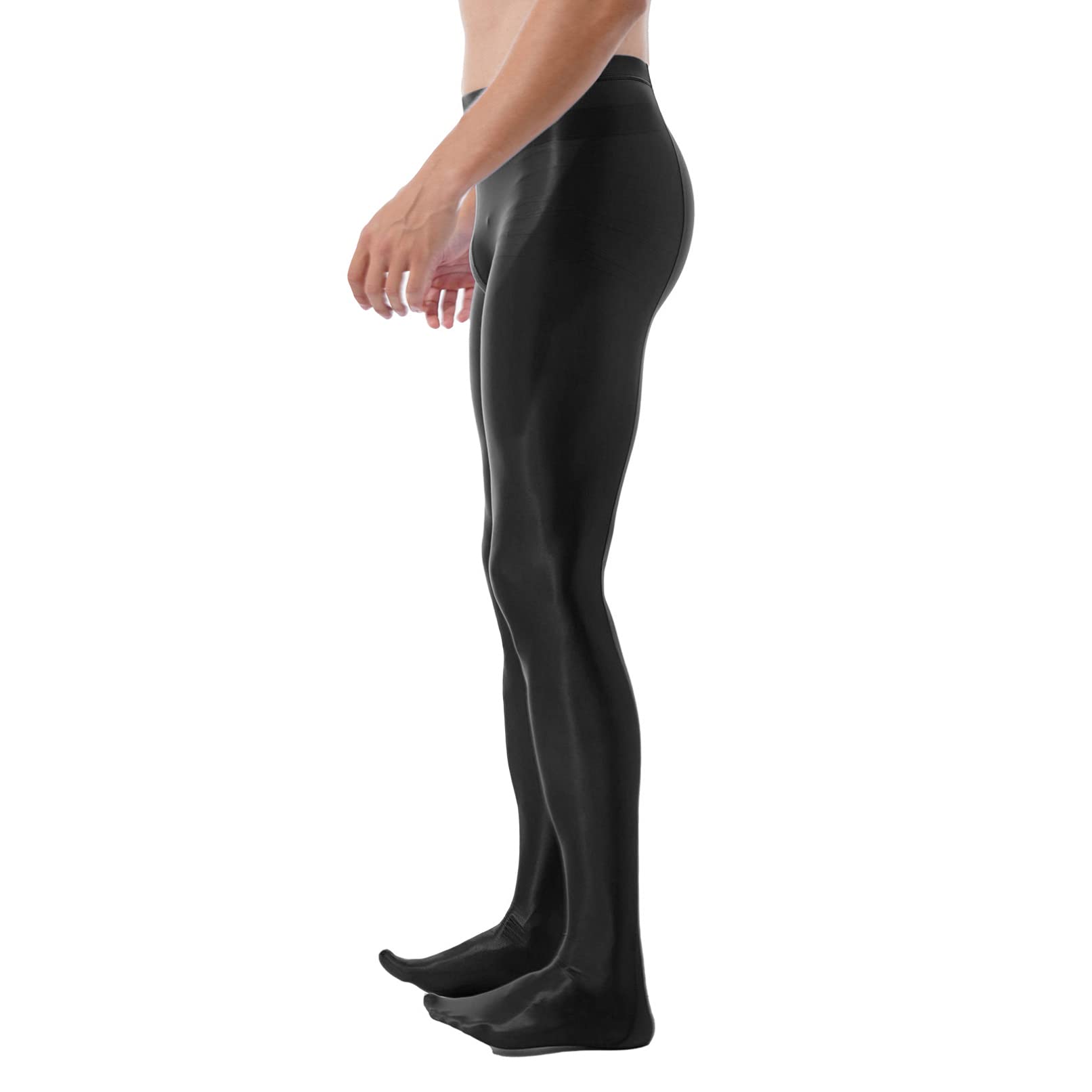 Men's Glossy Ballet Dance Tights - Stretchy Gymnastic Leggings for Fitness & Athletic Performance | Perfect for Ballet, Yoga, Workouts & Dance Practice