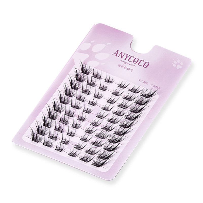 ANYCOCO Fox Eye Cluster Lashes - Natural Wispy False Eyelashes for Dramatic Volume & Length | Perfect for Parties, Weddings, and Everyday Glam