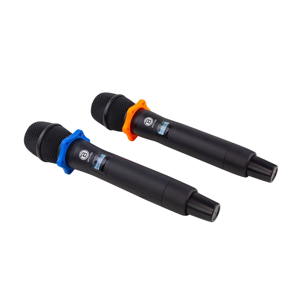 Blastking MHU 402 Professional Dual Handheld UHF DSP Wireless Microphone System - Crystal Clear Sound for Karaoke, Live Performances & Public Speaking