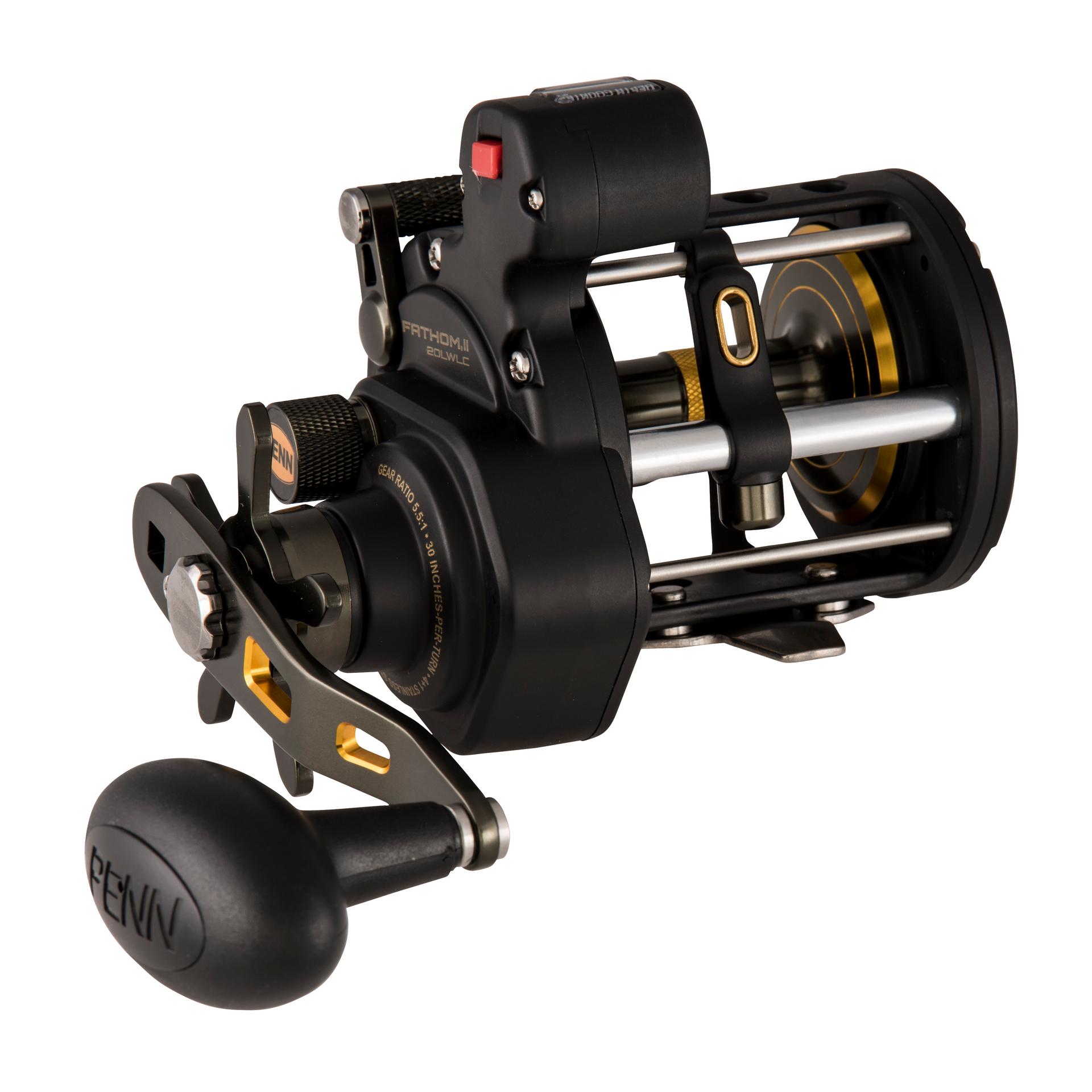 PENN Fathom™ II Level Wind Conventional Fishing Reel - Saltwater & Freshwater Trolling Reel for Offshore & Inshore Fishing