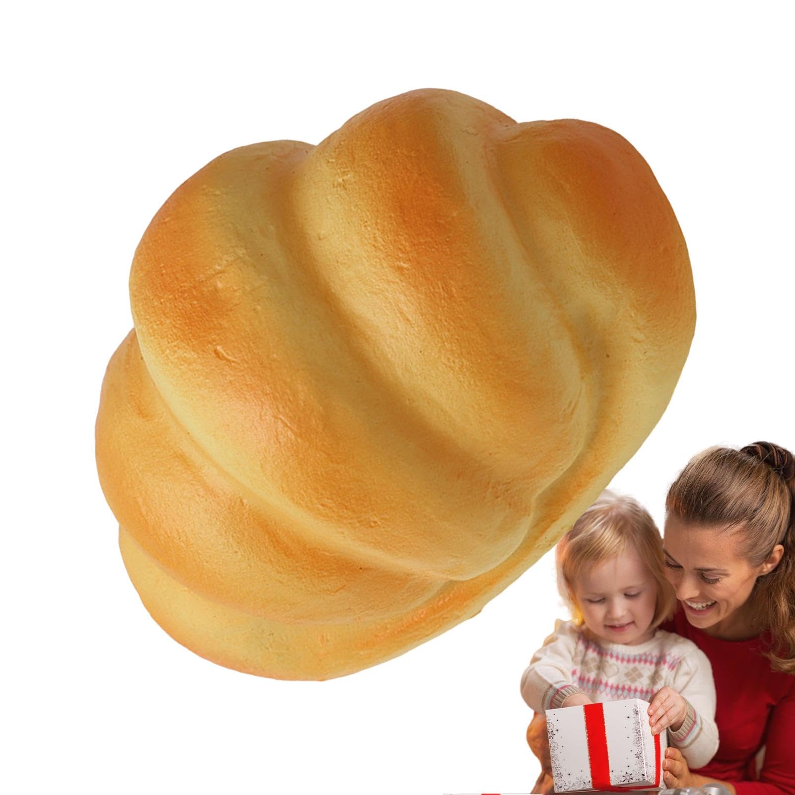 Soft Realistic Bread Squeeze Toy - Stress Relief & Anxiety Relief for Kids & Adults - Fun Artificial Bread Stress Ball for Office, Home, School & Travel Use