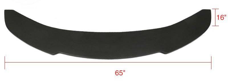 Universal V1 Style Front Bumper Lip - 65x16 Inch One Piece Car Body Kit for Enhanced Aerodynamics & Sporty Look - Perfect for Street Racing & Car Shows