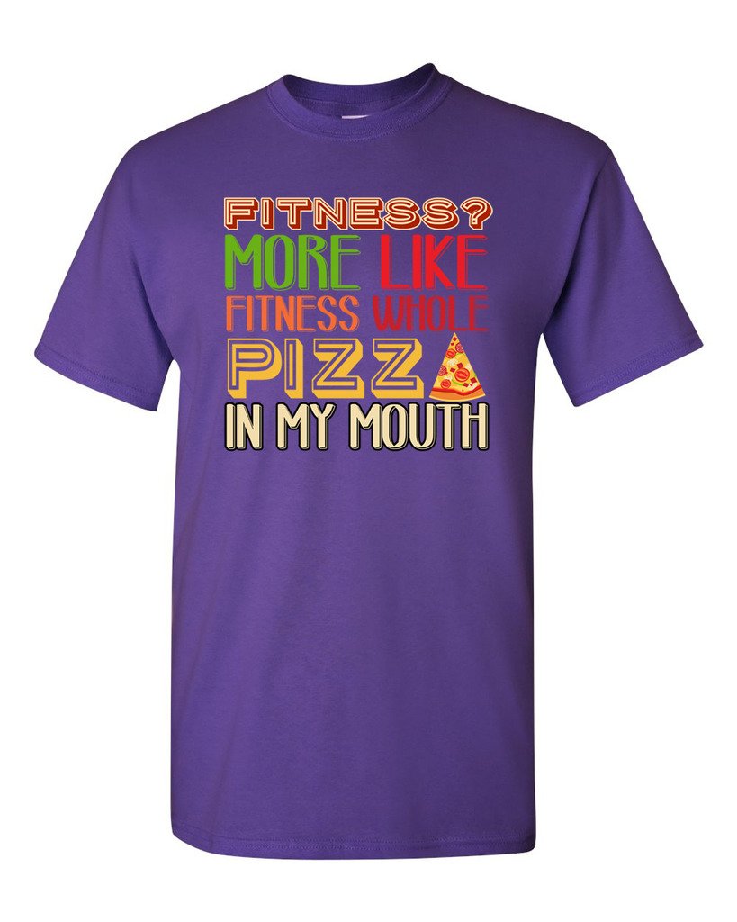 Funny Fitness Whole Pizza T-Shirt for Adults - Hilarious Gym & Workout Tee - Perfect for Fitness Enthusiasts, Pizza Lovers & Gym Humor