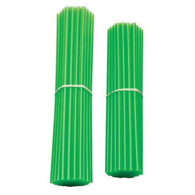 Bykas Dirt Bike Spoke Wraps Neon Green - Compatible with Harley-Davidson Softail Cross Bones FLSTSB 2008-2011 - High Visibility Motorcycle Accessories for Night Riding & Off-Road Adventures