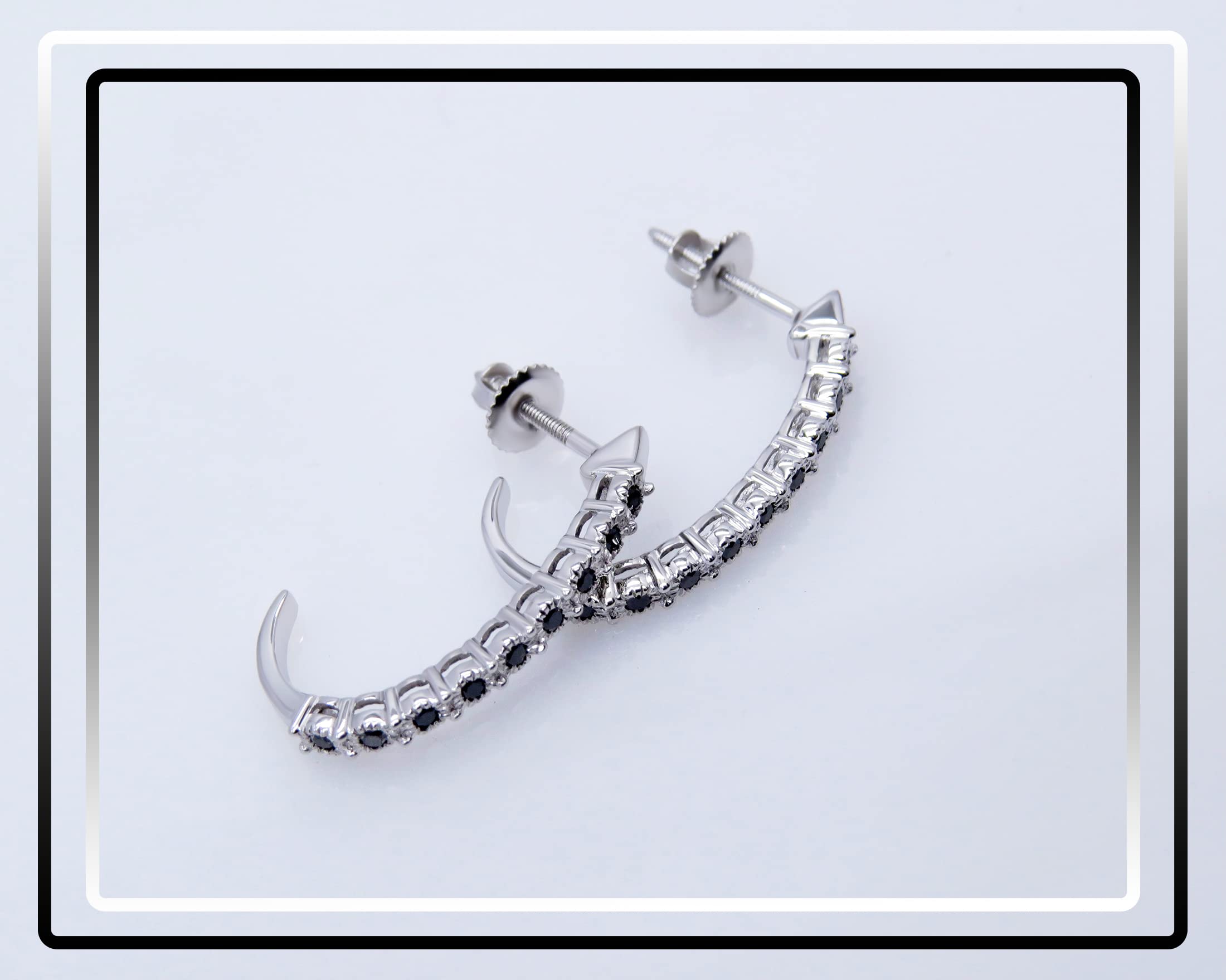 Dazzlingrock Collection 0.25 Carat (ctw) Sterling Silver Hoop Earrings for Women - 1/4 CT Diamond Simulated Studs - Perfect for Everyday Wear, Parties & Special Occasions