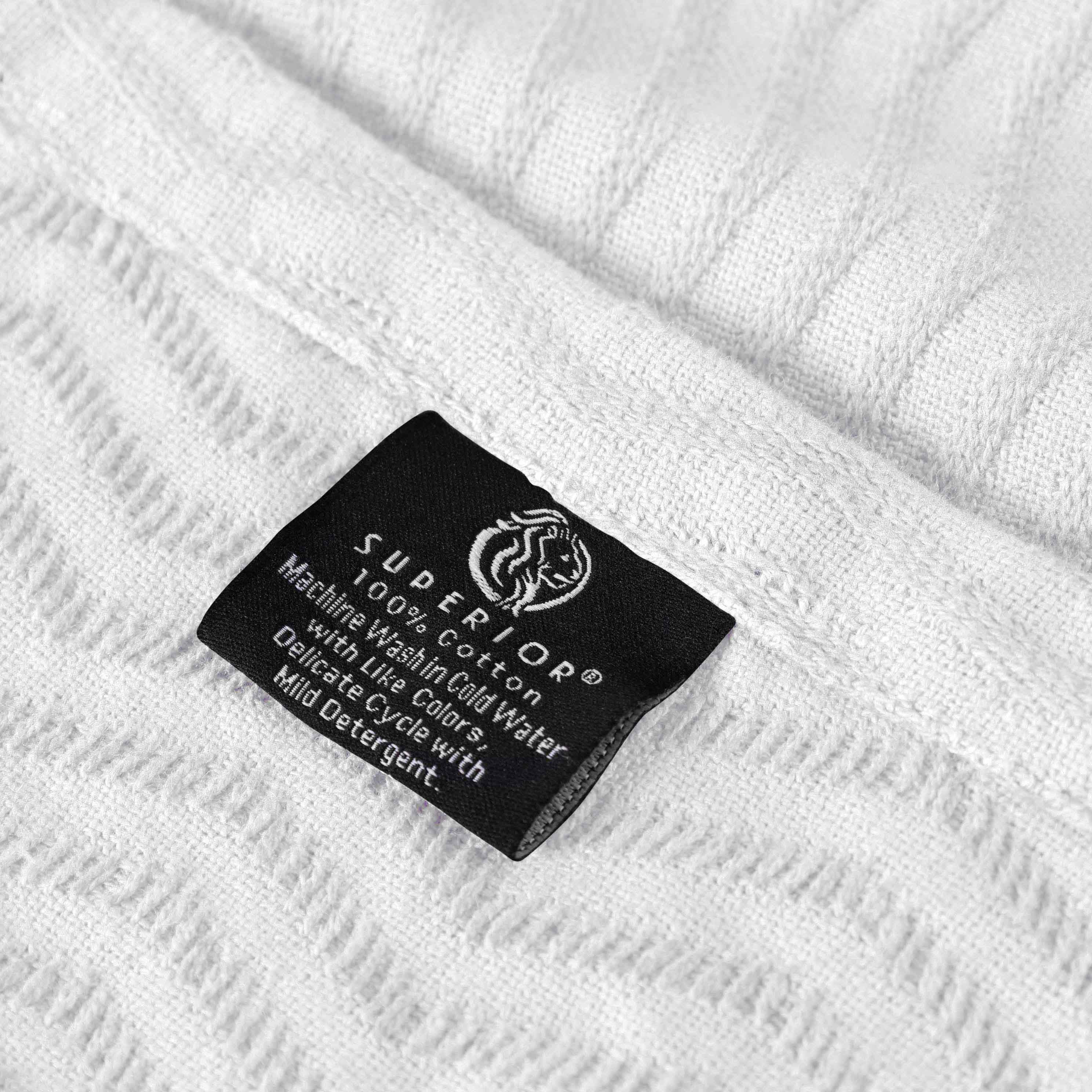 Jena Cotton Textured Chevron Lightweight Woven Blanket - Soft & Breathable Throw for Sofa, Bed & Outdoor Use - Cozy Home Decor & Picnic Essential