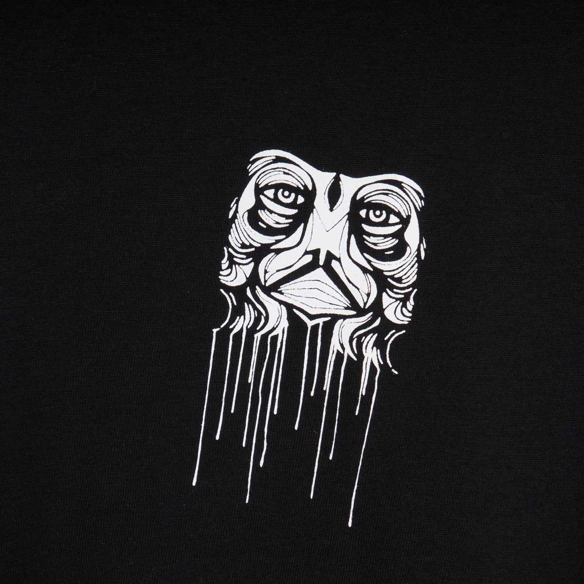 Kaltik Drip Face Black T-Shirt for Men - Trendy Graphic Tee for Streetwear & Casual Outfits - Perfect for Daily Wear, Parties, and Urban Fashion