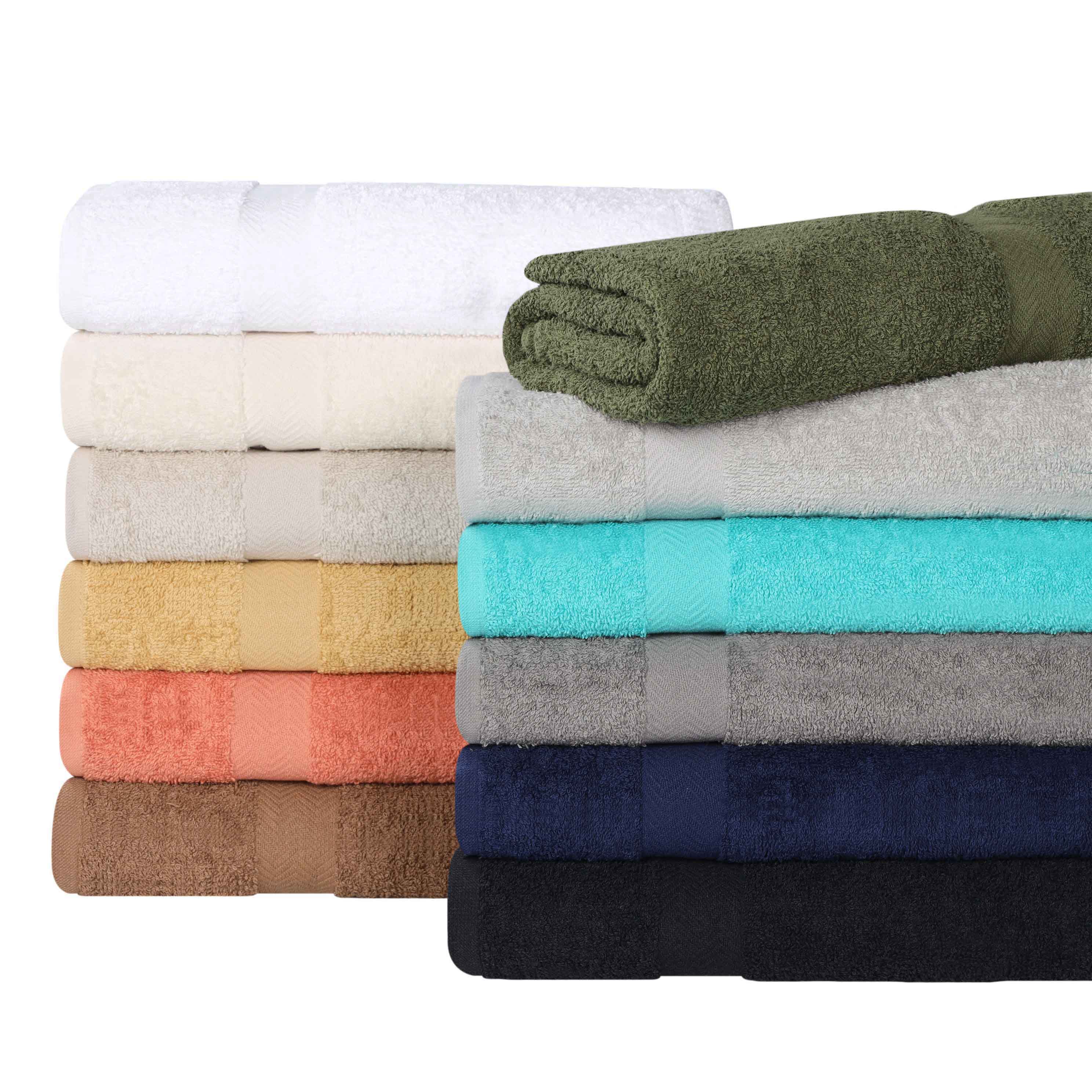 Franklin 100% Cotton Eco-Friendly 24-Piece Face Towel Set | Soft Absorbent Washcloths for Spa, Gym, Travel & Daily Skincare | Hypoallergenic Bath Towels