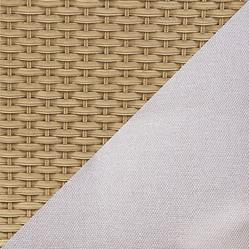 Yellow Wicker / Beige Cushion