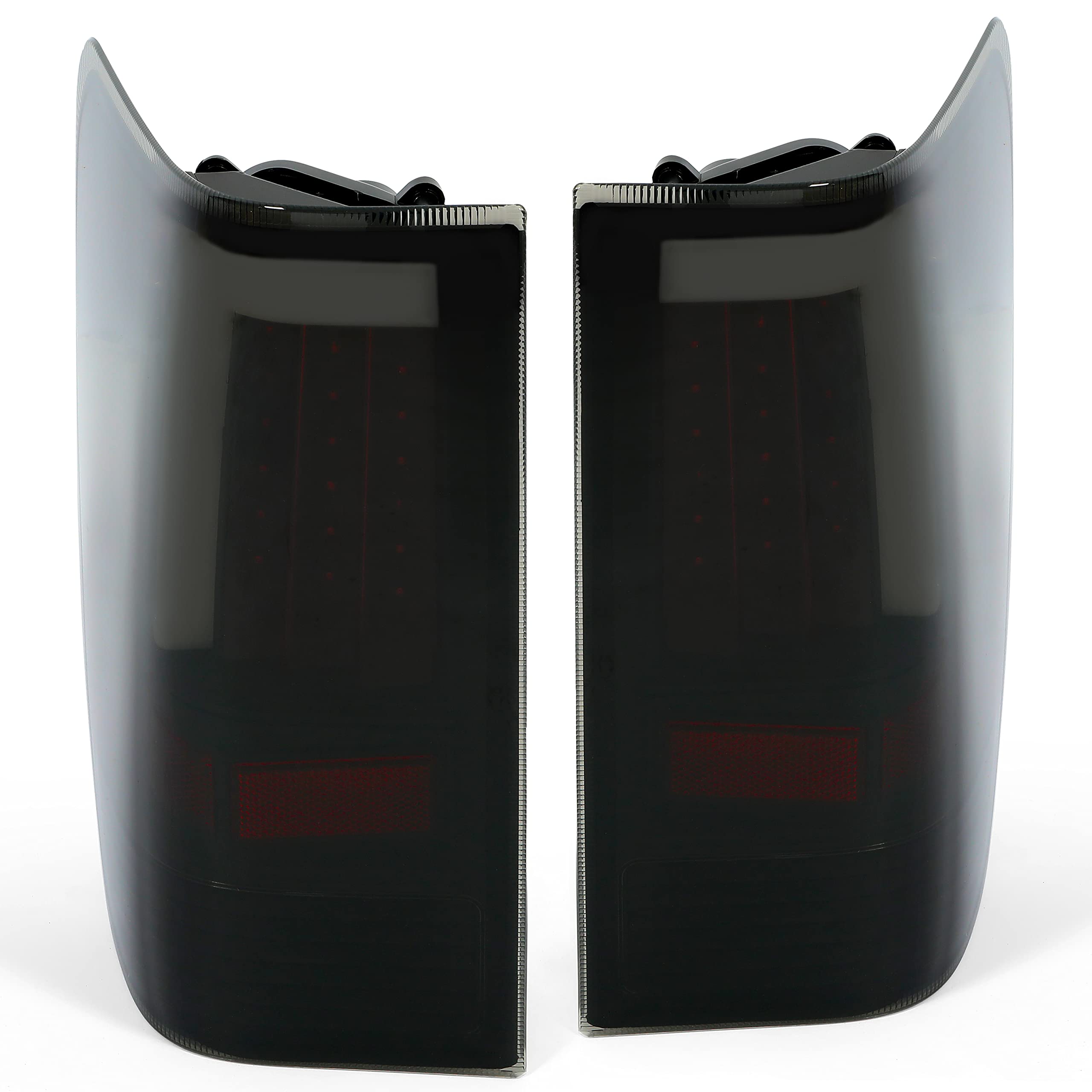 Kojem Smoked LED Tail Lights for 2004-2015 Nissan Titan - Black Housing LED Tube Bar Taillights with Brake & Turn Signals | Durable Replacement Assembly for Off-Road & Night Driving