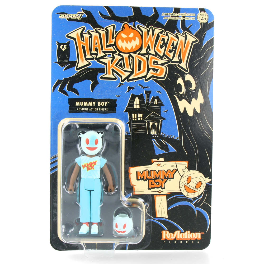 Super7 Mummy Boy ReAction Figure - Halloween Toy for Kids, Collectible Action Figure for Play & Display - Perfect for Halloween Decor, Party Favors & Gift Giving
