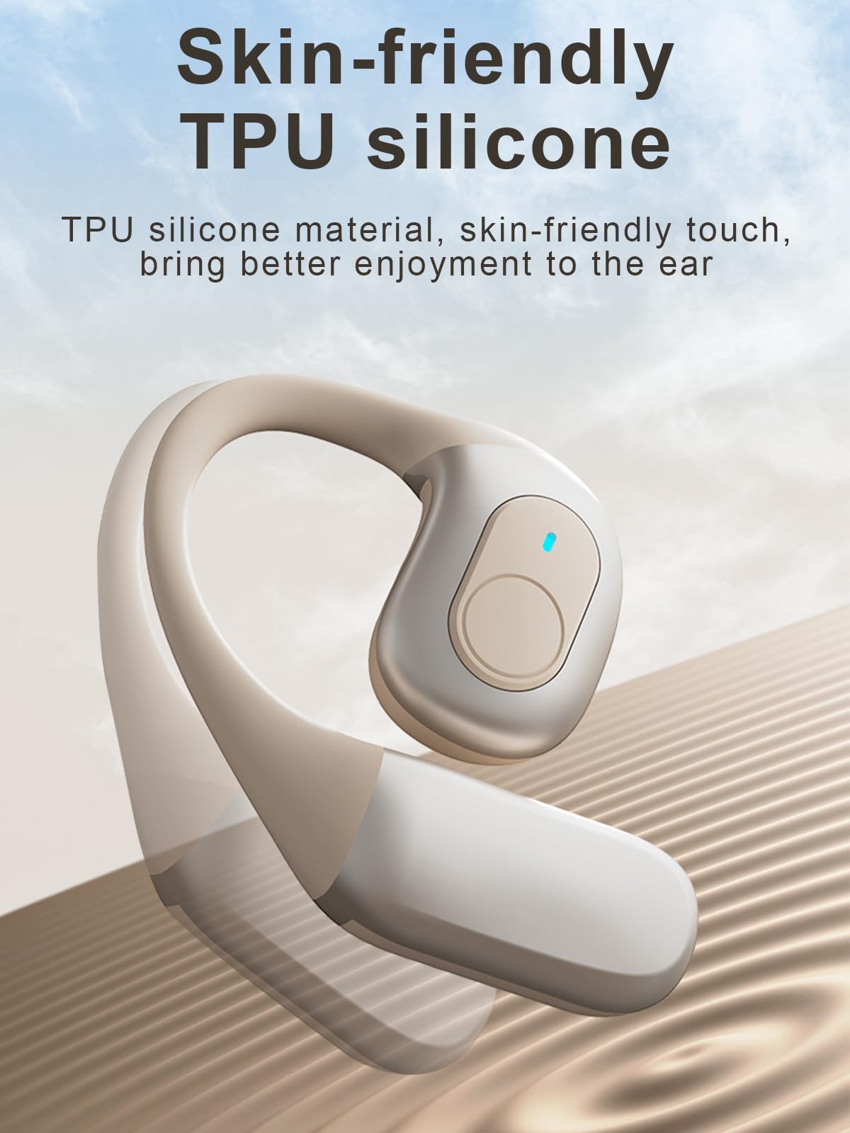 Wireless Open Ear Bluetooth Headphones for Sports - Digital Display Hook Ear Earbuds with Bluetooth 5.3 for iPhone & Android - Perfect for Running, Cycling, Workout, Driving & Outdoor Activities