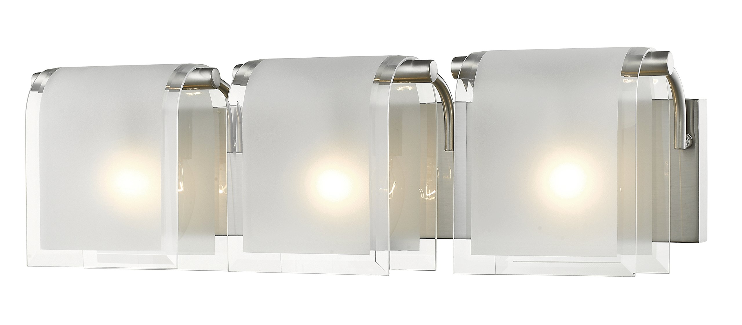 zLite 3-Light Bathroom Vanity Light Fixture - Modern LED Wall Sconce for Bathroom, Bedroom & Dressing Room Makeup Mirror Lighting