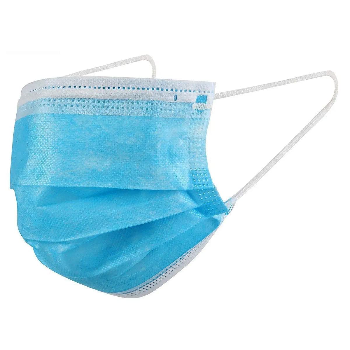 Premium 3-Ply Disposable Face Masks with Elastic Earloop - 50 Pack (FDA Approved) for Office, School, Travel & Outdoor Protection | Breathable & Comfortable Safety Masks