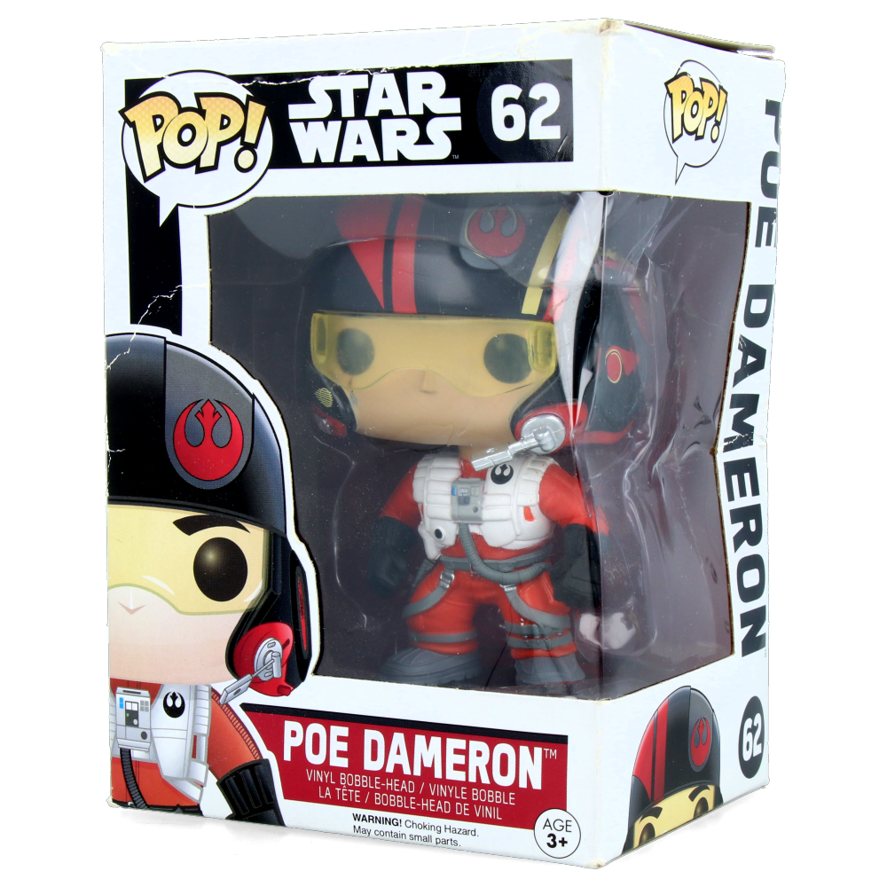 Funko Pop Poe Dameron Star Wars Collectible Vinyl Figure - Perfect for Fans, Gift Ideas & Display in Home or Office