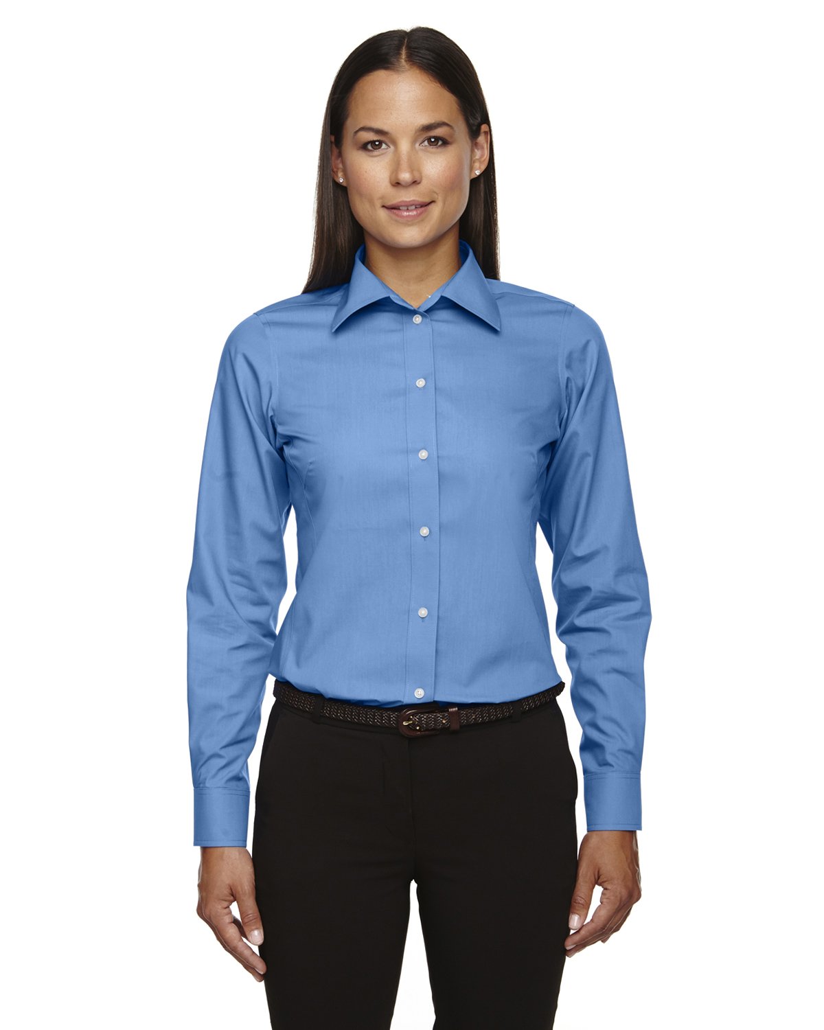 Devon & Jones Women's Solid Broadcloth Shirt - Office & Casual Wear