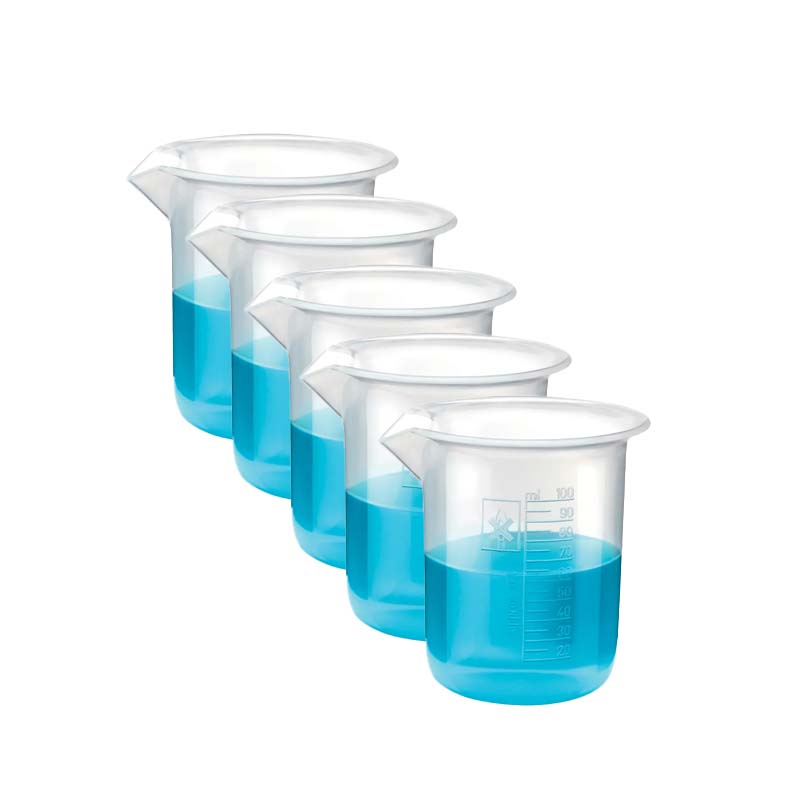 Premium Glass Beakers Set - 5 Sizes (50ml to 1000ml) for Chemistry Lab, Science Experiments & Home Brewing | Heat Resistant Borosilicate Glass with Printed Graduations