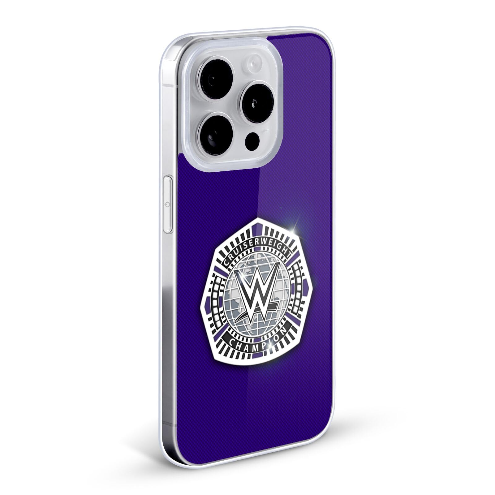 Official WWE Cruiserweight Champion Title Belt Soft Gel Case for Apple iPhone 13 Pro Max - Licensed Wrestling Phone Cover with Shock Absorption - Perfect for WWE Fans, Cosplay Events, and Wrestling Enthusiasts