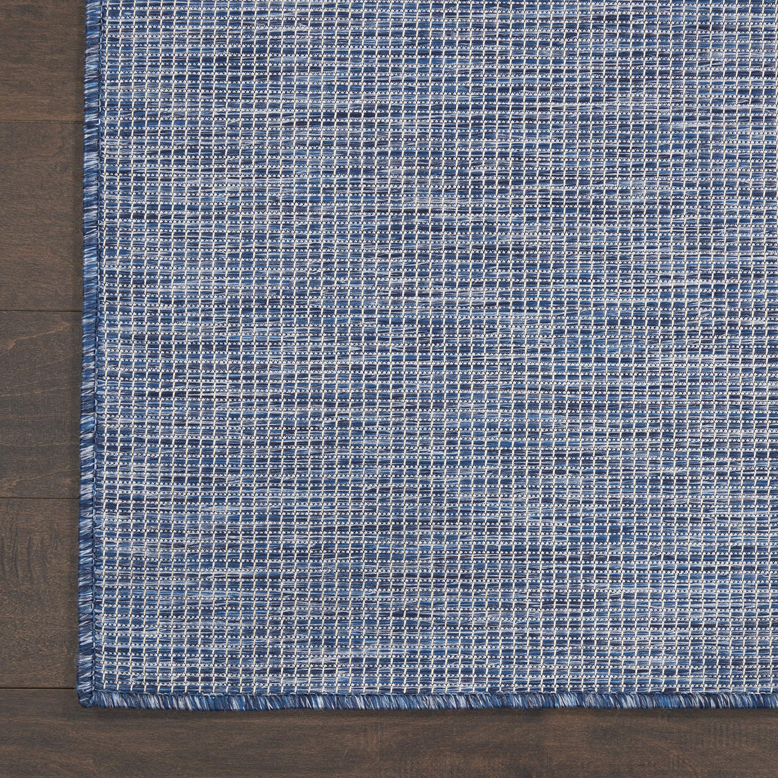 Nourison Positano Indoor-Outdoor Navy Blue 7' x 10' Area Rug - Easy to Clean, Non-Shedding, Stain Resistant - Perfect for Bedroom, Living Room, Dining Room, Backyard, Deck & Patio (7x10) - Great for High Traffic Areas & Outdoor Entertaining