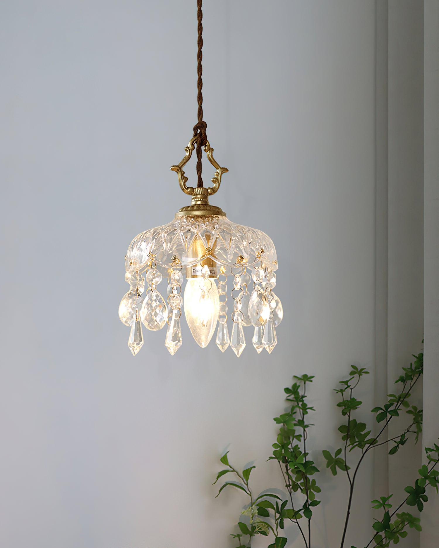 Crystal Haba Pendant Lamp - Modern Glass Ceiling Light Fixture for Dining Room, Kitchen, Living Room & Bedroom Decor