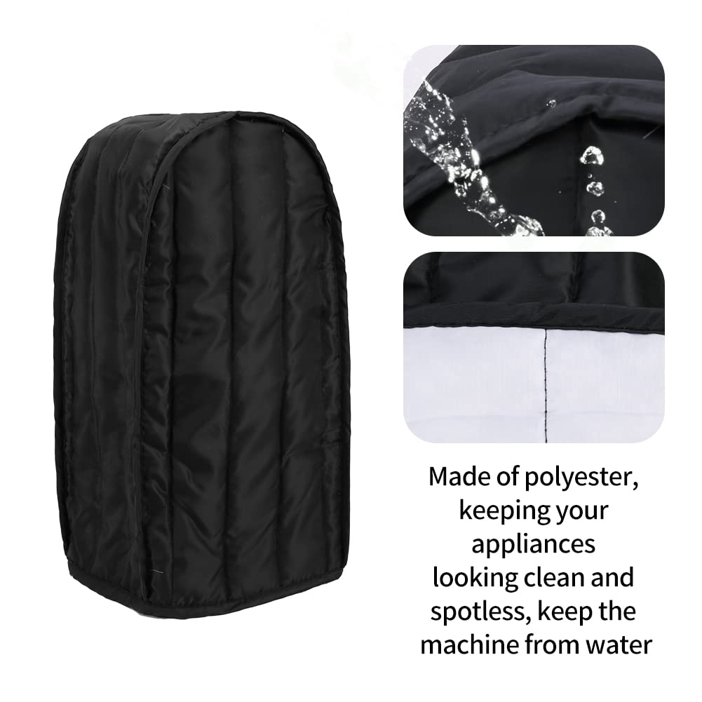 Premium Blender Dust Cover - Stand Mixer & Coffee Maker Appliance Protector | Anti-Fingerprint Polyester Kitchen Cover | Dustproof & Stain Resistant | Perfect for Kitchen Countertop Organization & Appliance Protection (Black)