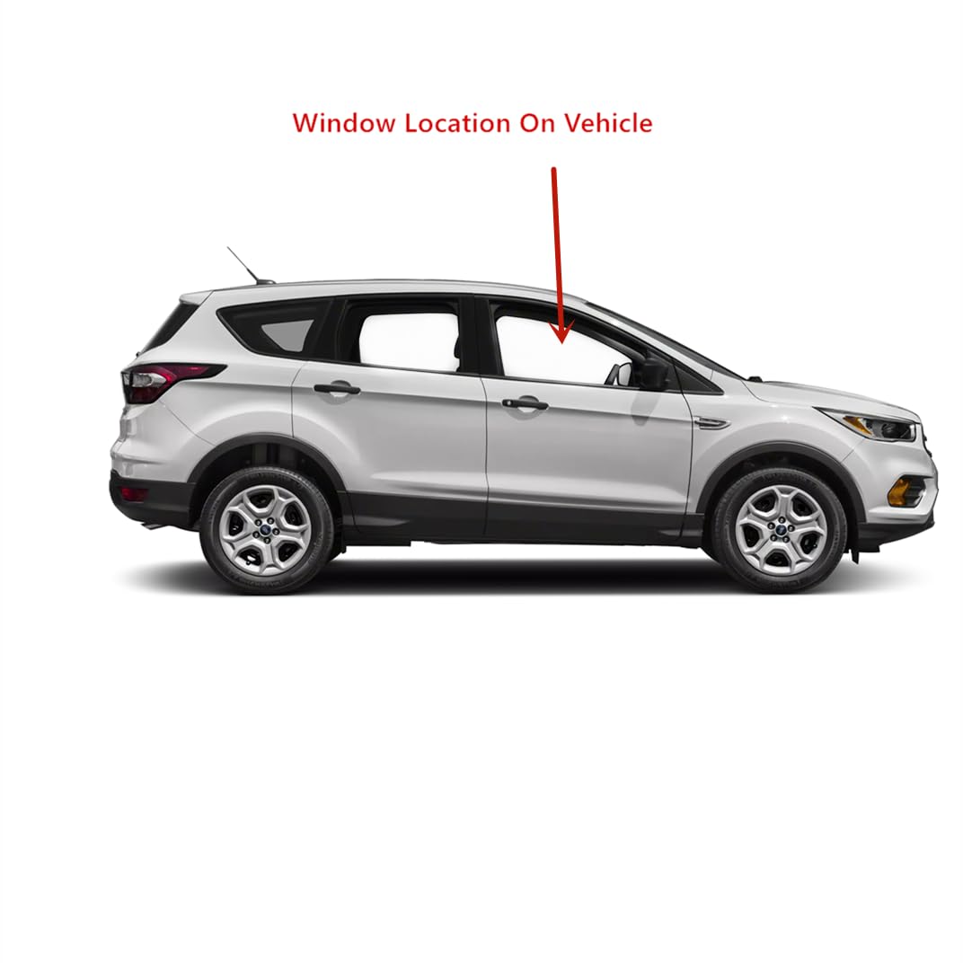 2015-2019 Ford Escape Passenger Side Front Door Window Glass - OEM Replacement Laminated Auto Glass for Enhanced Safety & Noise Reduction | Perfect for Daily Commuting & Road Trips