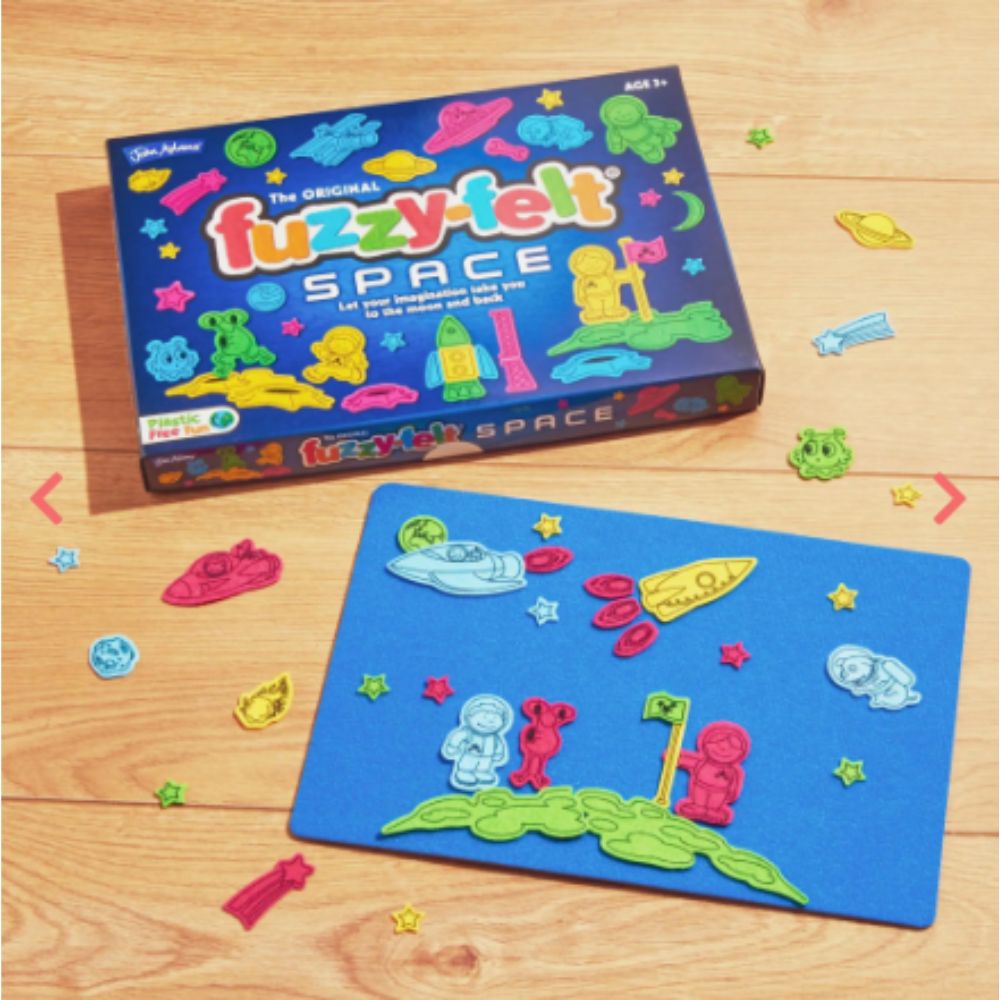 Fuzzy Felt Space Play Set - DIY Creative Felt Board for Kids Educational Toys | Perfect for Preschool Learning, Storytelling & Space-Themed Bedroom Decor