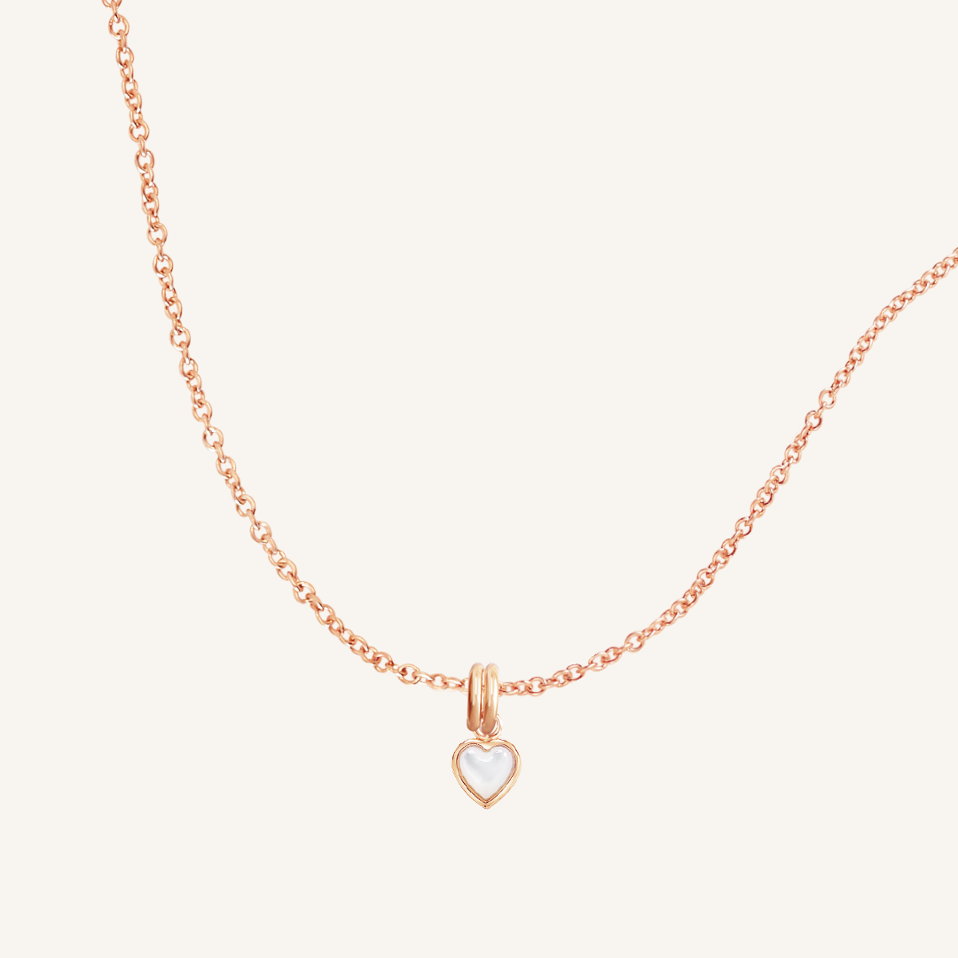 Devote Heart Charm Necklace - Dainty Gold/Silver Love Pendant for Women - Perfect for Valentine's Day Gifts, Anniversary Presents & Everyday Elegance