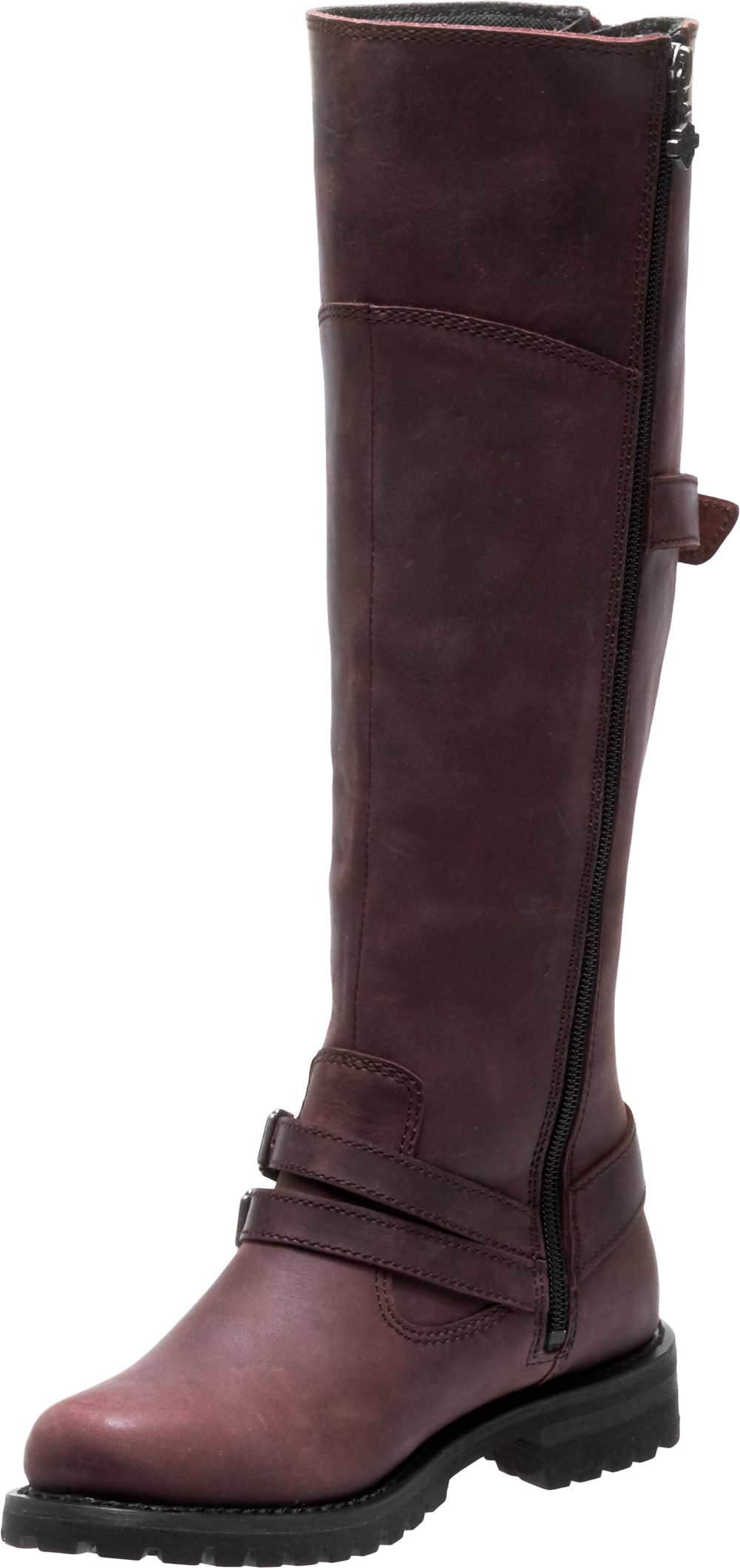 Harley-Davidson Women's Lomita Motorcycle Boots - Black Leather Riding Boots for Women - Comfortable & Durable Biker Boots for Motorcycle Riding & Outdoor Adventures