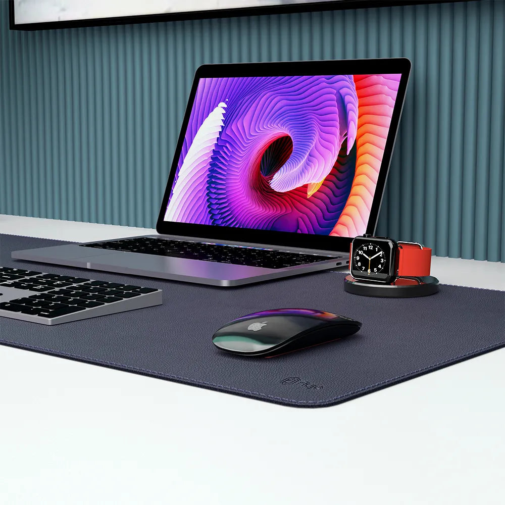 Premium Genuine Leather Desk Pad - Non-Slip Writing Surface for Office & Home Use | Perfect for Laptops, Keyboards & Mouse | Enhances Productivity & Protects Desks