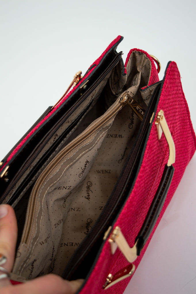 Cora Handbag 200 - Stylish Pink Leather Crossbody Purse for Women | Perfect for Work, Travel & Everyday Use