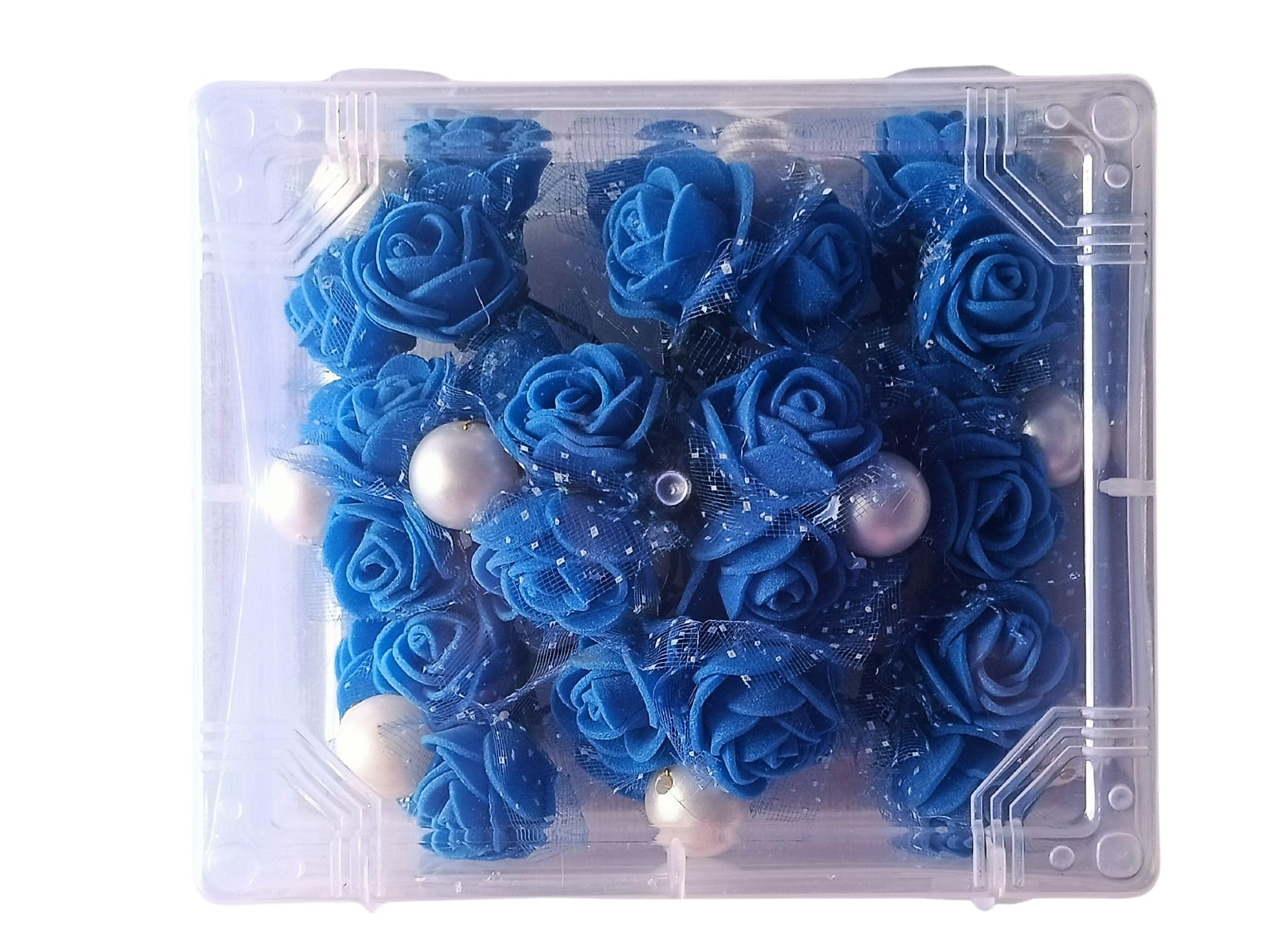 Royal Blue Peaches & Pink Center Pearl Juda Pins - Pack of 12 for Bridal Hair Accessories, Wedding Jewelry, and Special Occasion Outfits
