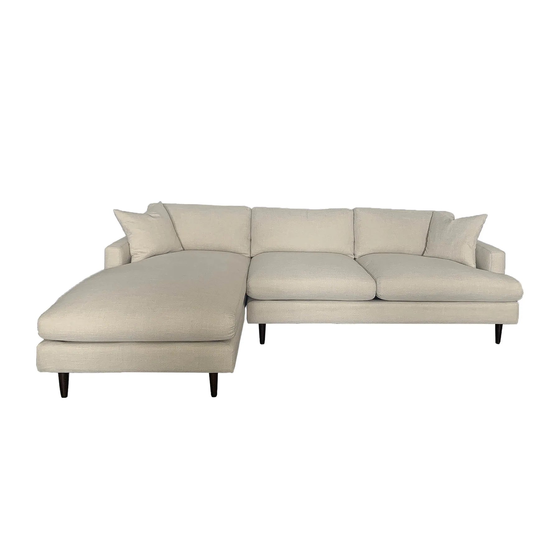 Martha Sectional Sofa - Modern L-Shaped Couch with Reversible Chaise, Soft Fabric Upholstery for Living Room, Family Room & Home Theater Comfort