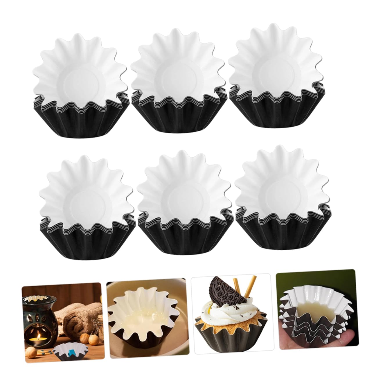 Heat Resistant Wax Melting Paper Liners 50pcs - Leakproof Thick Wax Warmer Trays for Electric Wax Warmers - Perfect for Aromatherapy, Candle Making & Home Spa Relaxation