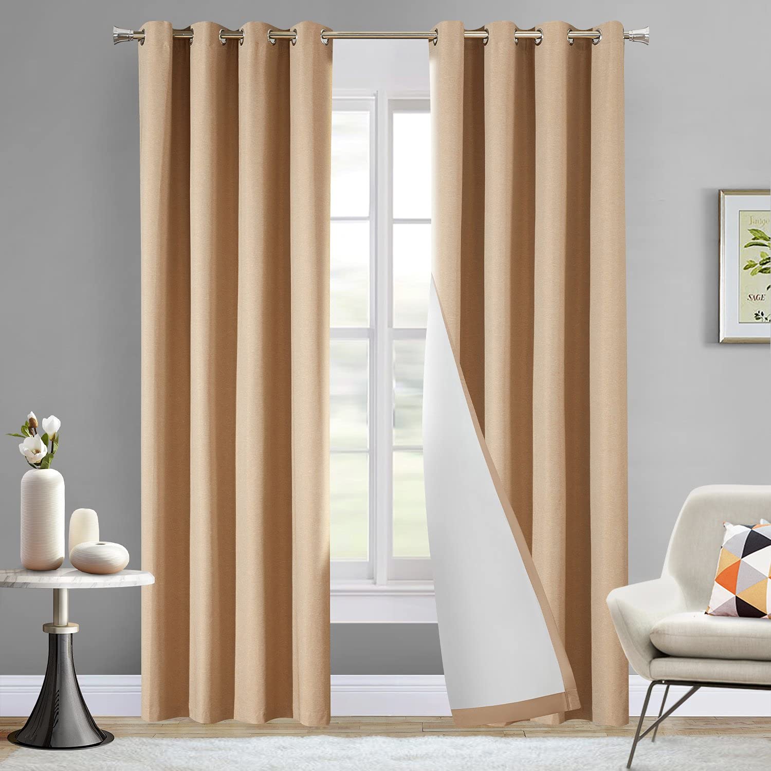 LOYOLADY Blackout Curtains 100