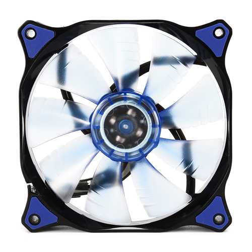 12cm 3 Pin & 4 Pin LED PC Cooling Fan - Quiet Computer Case Fan with RGB Lights for CPU Cooler, Heatsink, Mining Rig & Gaming PC - Perfect for PC Builds, Case Cooling & Cryptocurrency Mining
