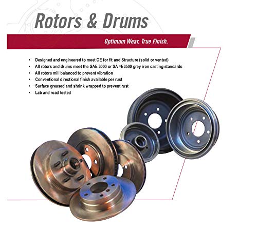 DK1134-6 Front Brake Rotors and Semi-Metallic Brake Pads Kit - High Performance Disc Brakes for Smooth Stopping | Perfect for Trucks, SUVs, and Sedans | Ideal for Daily Commuting, Highway Driving & Heavy-Duty Use