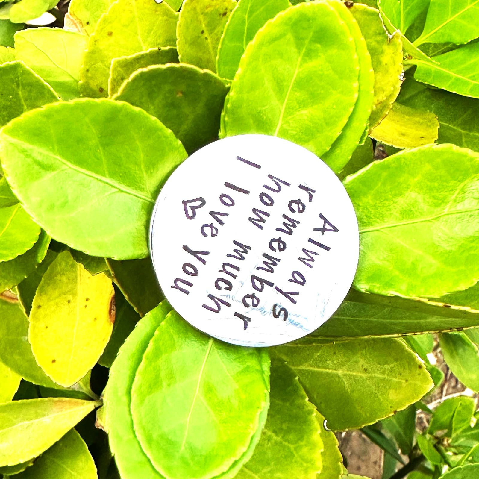 Personalized Hand-Stamped Pewter Pocket Tokens - Custom Engraved Keepsake for Loved Ones | Perfect for Weddings, Anniversaries, and Special Gifts