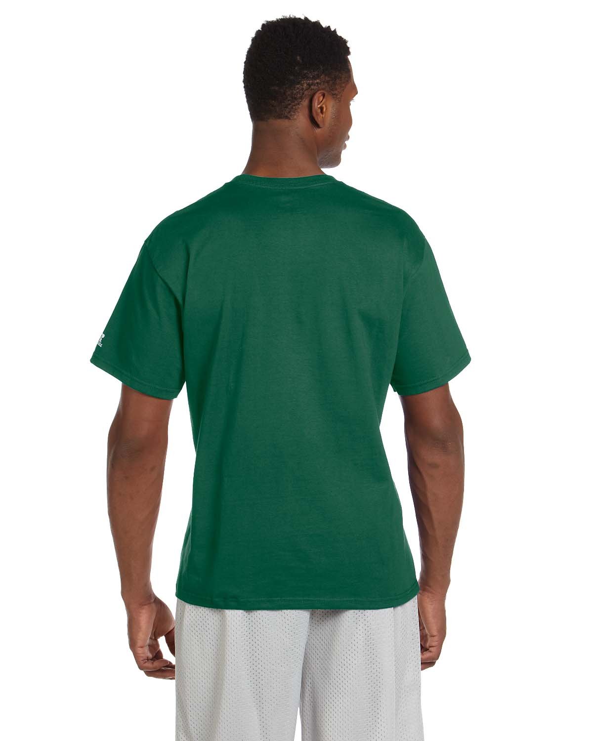 Russell Athletic Men's Basic Cotton T-Shirts - Soft Breathable Crew Neck Tees for Casual Wear, Gym & Everyday Comfort
