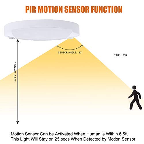 12V RV LED Ceiling Light with Switch & Motion Sensor - Puck Light for RV, Motorhome, Camper, Caravan, Trailer & Boat Interior Lighting | Perfect for Nighttime Navigation & Energy-Efficient Illumination