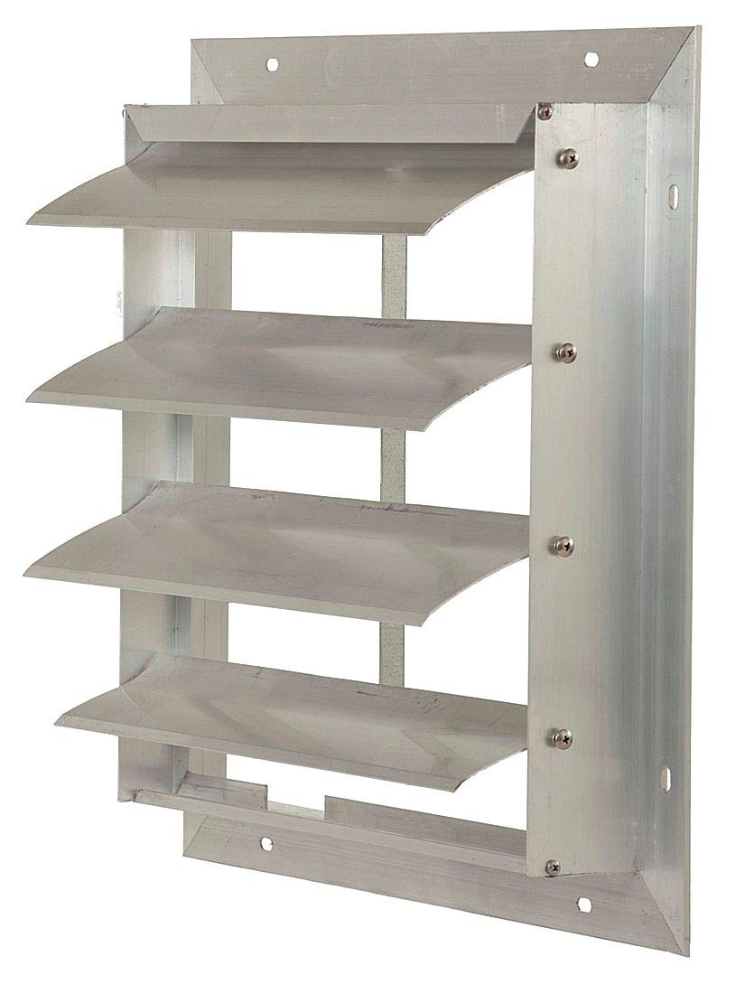 Dayton 16 Inch Aluminum Exhaust Fan Shutter - Durable & Weatherproof for Home, Garage, and Industrial Ventilation