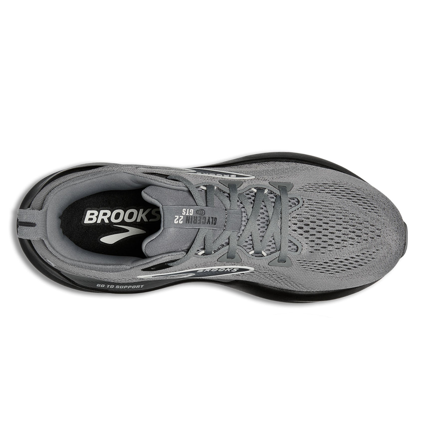 Brooks Glycerin GTS 22 Men's Running Shoes - Extra Wide Width for Maximum Comfort | Perfect for Long Distance Running & High-Impact Workouts