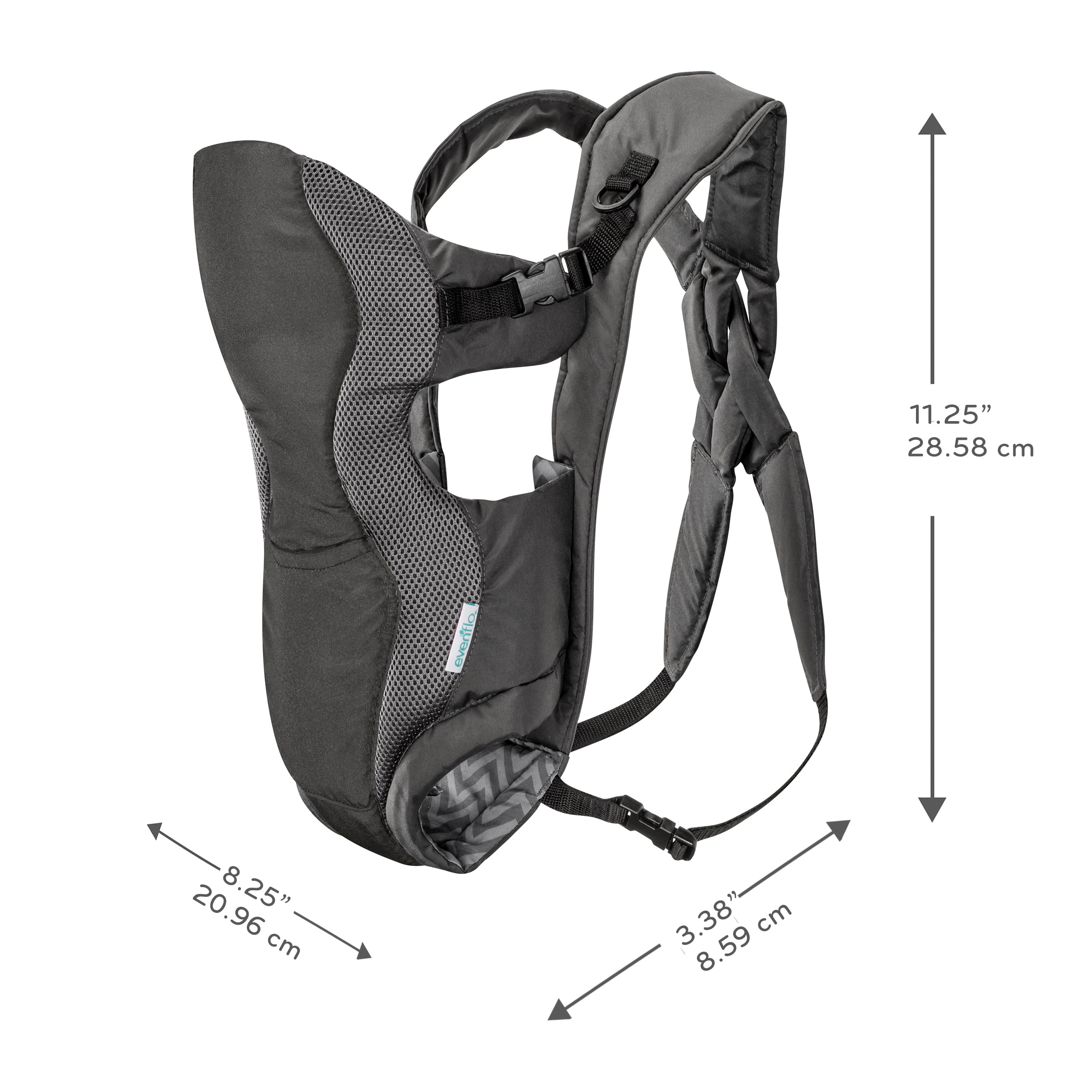 Evenflo Breathable Baby Carrier - Lightweight & Comfortable Infant Sling for Newborns to Toddlers - Perfect for Shopping, Travel & Hands-Free Parenting
