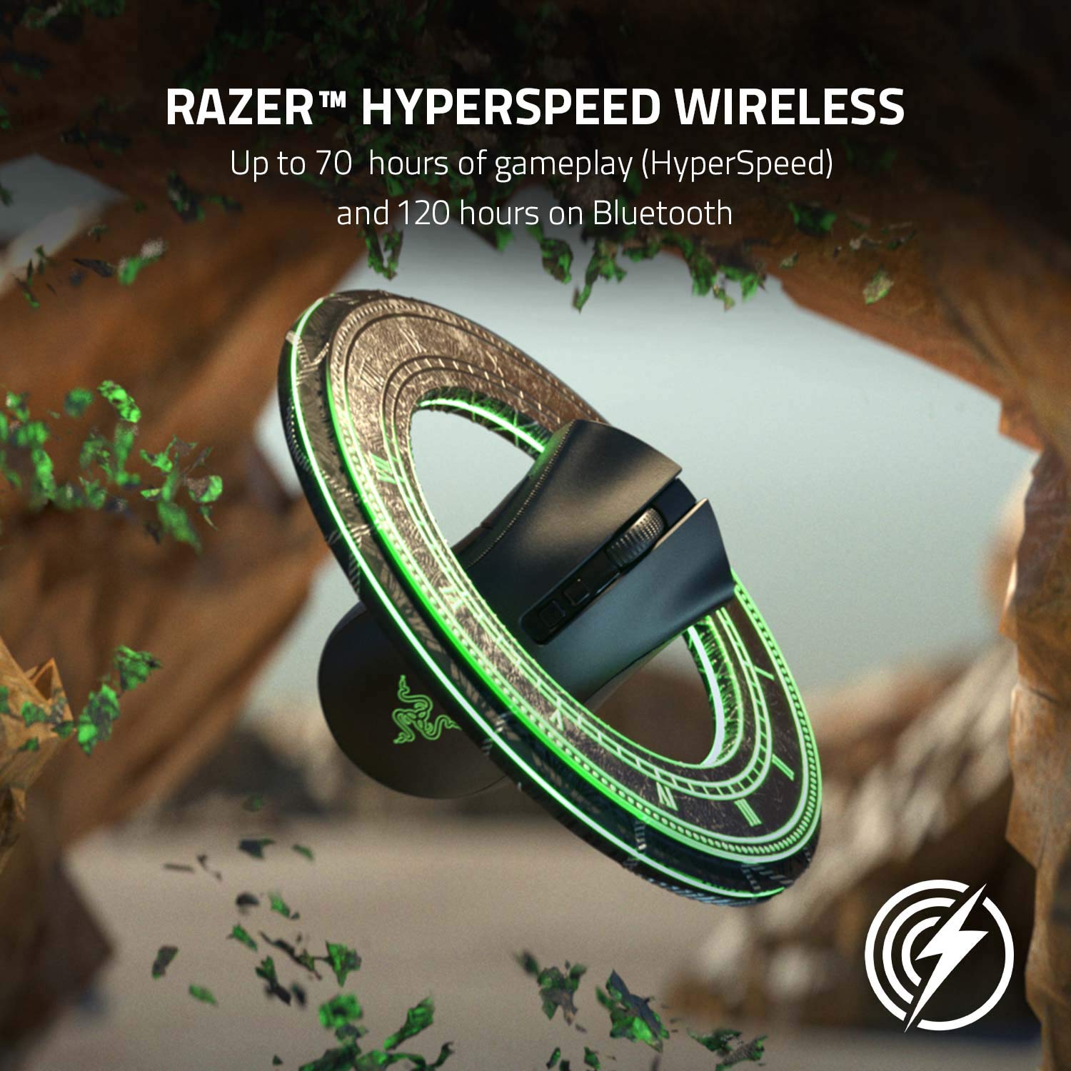 Razer DeathAdder V2 Pro Wireless Gaming Mouse - 20K DPI Optical Sensor, 3X Faster Optical Switches, Chroma RGB Lighting, 70-Hour Battery Life, 8 Programmable Buttons (Classic Black) | Perfect for FPS, MOBA & MMO Gaming, Esports & Professional Workstations