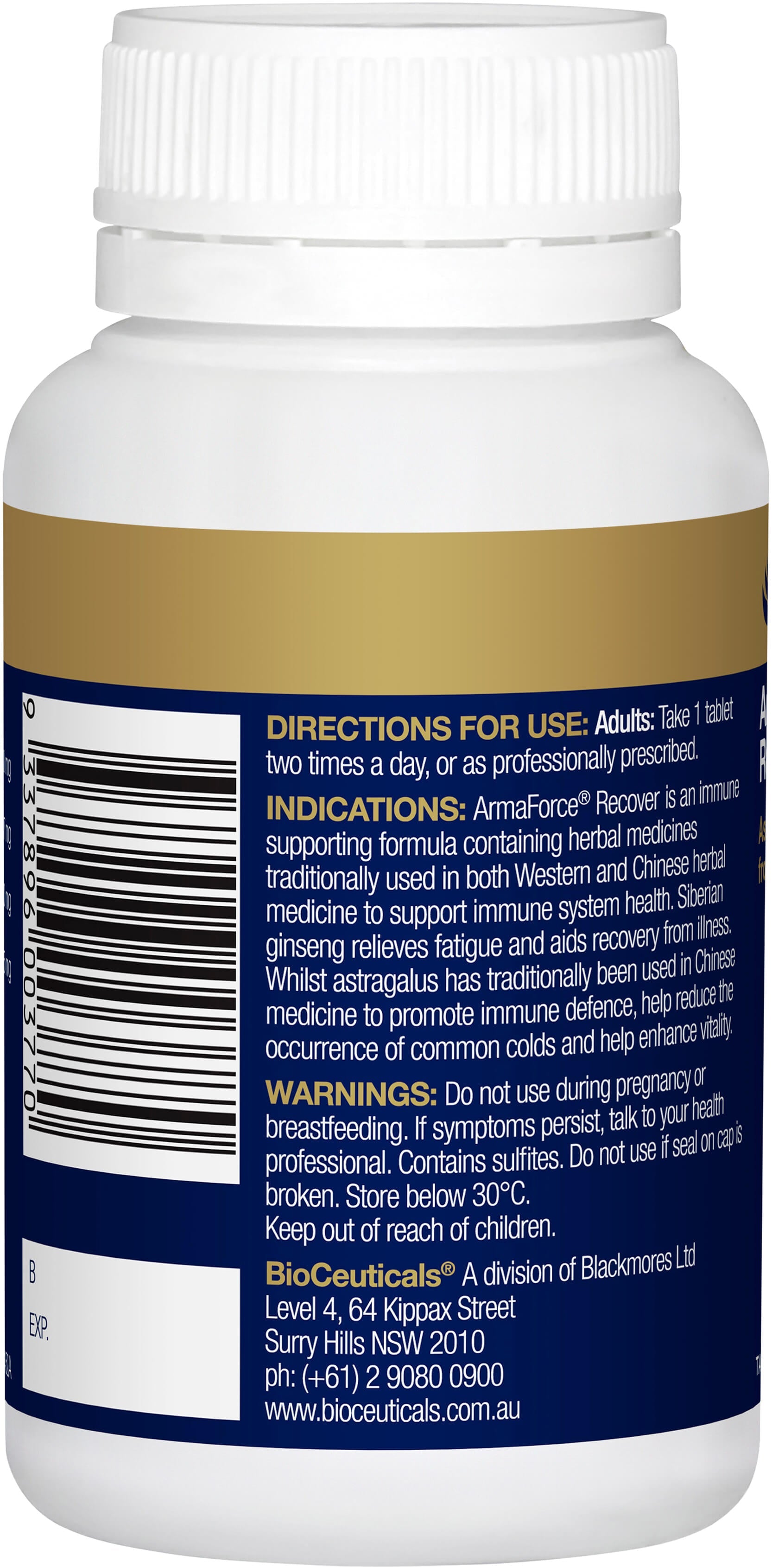 BioCeuticals Armaforce Recover - Immune Support Supplement with Echinacea, Andrographis & Olive Leaf Extract - Boost Immunity & Recovery After Illness - Perfect for Cold & Flu Season, Travel & Stressful Times
