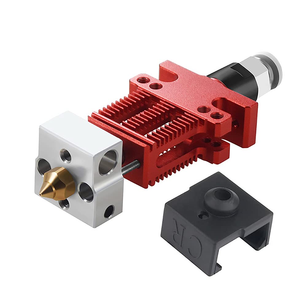 CR6 SE 3D Printer Extruder Assembled Hot End with Silicone Cover - Compatible with Creality CR-6 SE/CR-6 Max/CR5 Pro/Ender 3 V2 Pro/CR10 - High Precision Nozzle for Smooth Printing - Perfect for Home DIY Projects, Prototyping & Educational Use