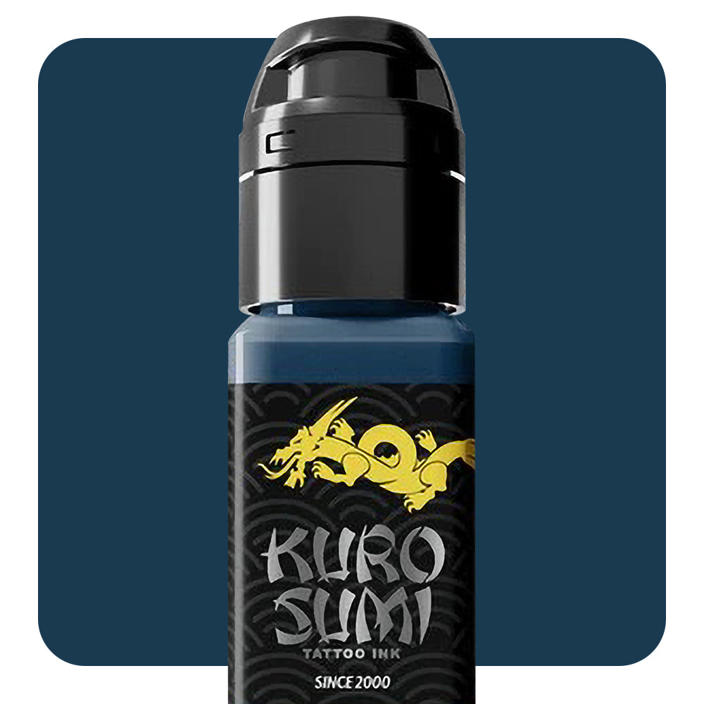 Kuro Sumi Ai Iro Tattoo Ink - Premium Black & Blue Tattoo Ink for Professional Artists - Perfect for Sleeves, Portraits & Detailed Tattoo Work