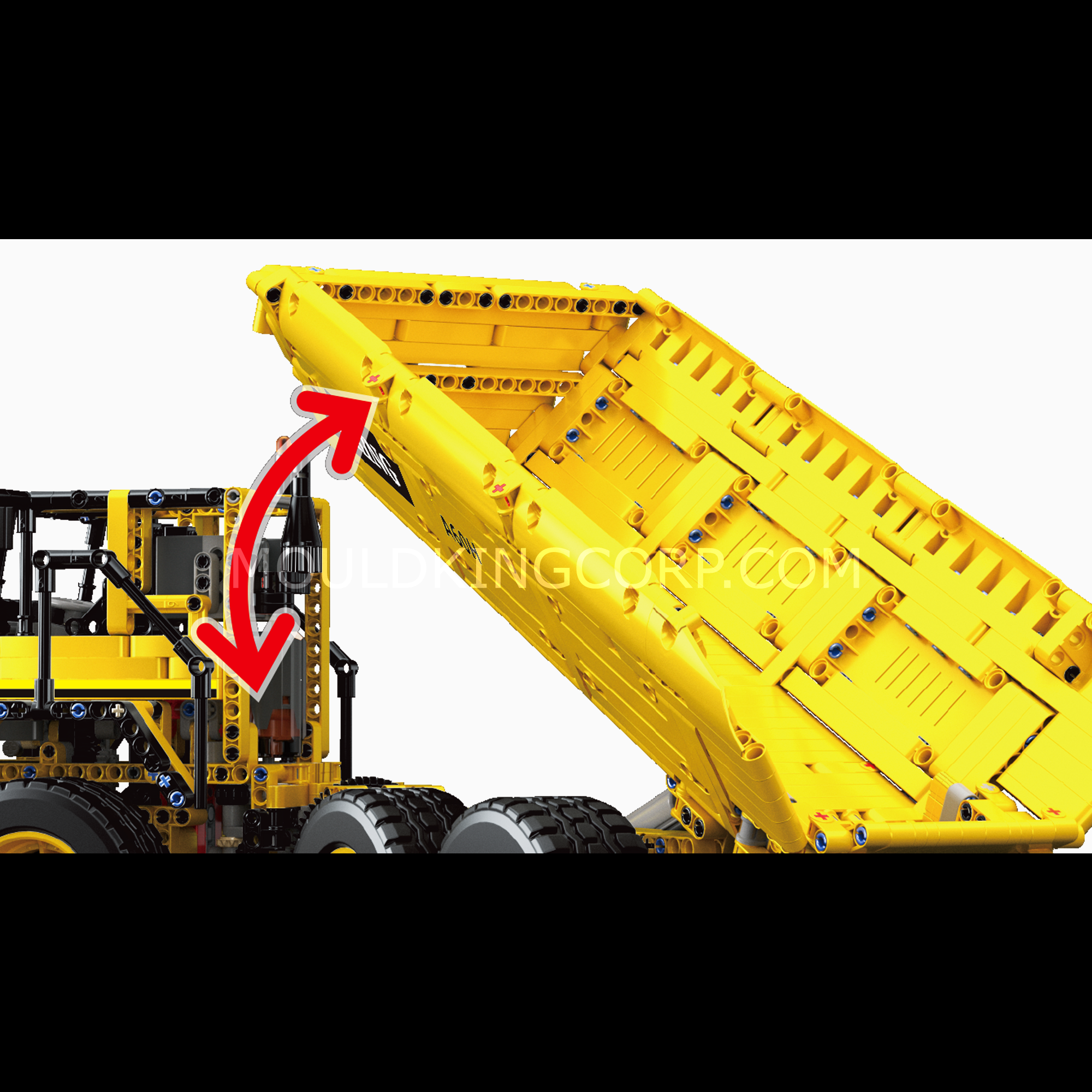 MOULD KING 17010S Remote Control Dump Truck Building Blocks Set - 1,930 PCS STEM Construction Toy for Kids & Adults | Perfect for Creative Play, Engineering Learning & Collectors