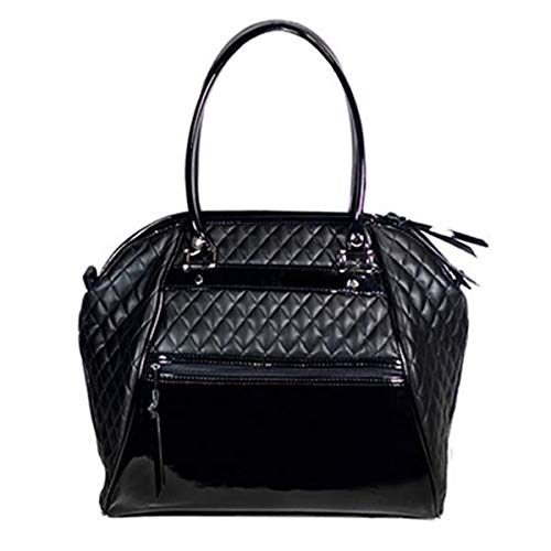 Haylee Quilted Luxe Designer Dog Carrier Bag - Premium Pet Travel Tote for Small Dogs & Cats - Perfect for Air Travel, Shopping & Outdoor Adventures